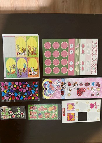 Renkli Pembe Planlayıcı Çıkartma Seti - Görsel 2