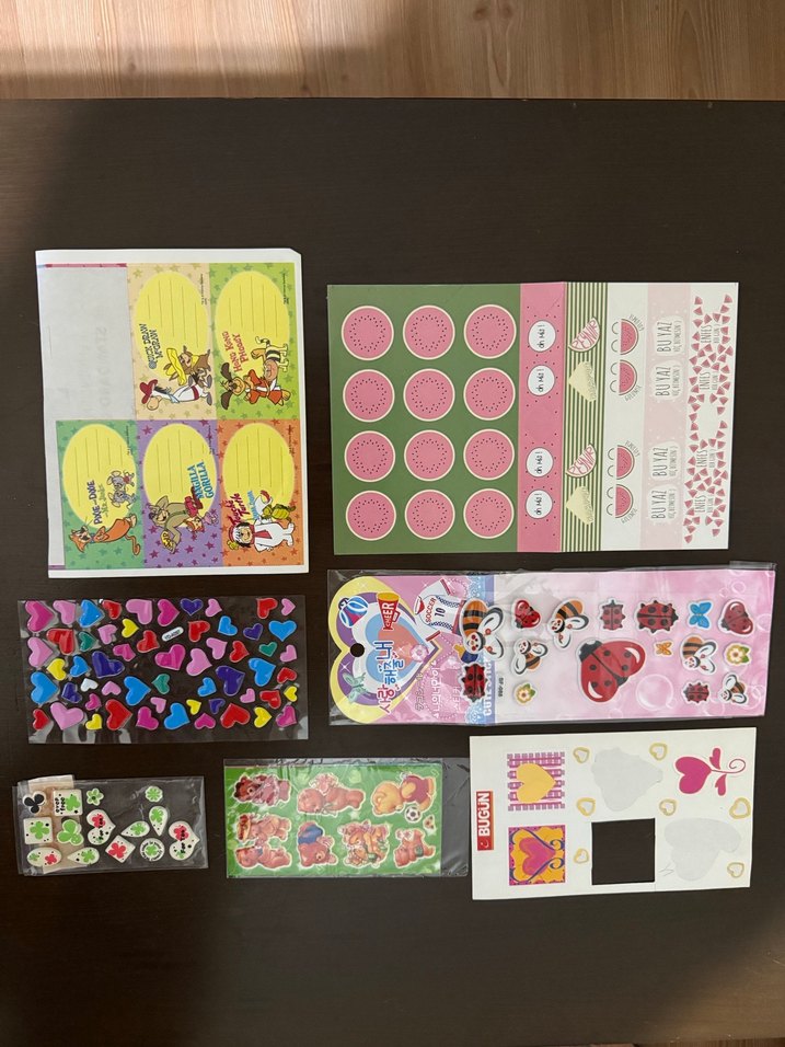 Renkli Pembe Planlayıcı Çıkartma Seti - Görsel 2