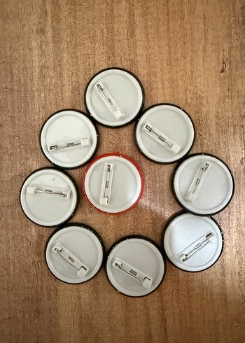 Siyah Rock Punk Rozetler - Görsel 2