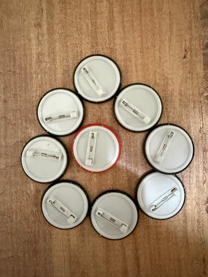 Siyah Rock Punk Rozetler - Görsel 2