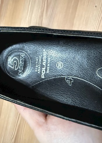 Siyah Kadın Klasik Topuklu Babet Polaris - Görsel 3