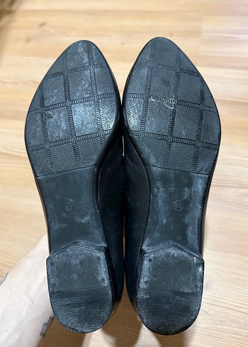 Siyah Kadın Klasik Topuklu Babet Polaris - Görsel 2