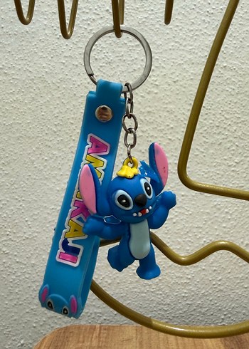 Renkli Stitch Figürlü Anahtarlık ve Püskül - Görsel 2