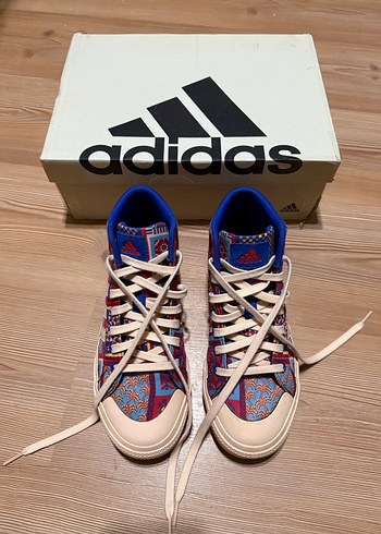 Renkli Adidas Yüksek Topuklu Kadın Spor Ayakkabı - Görsel 2