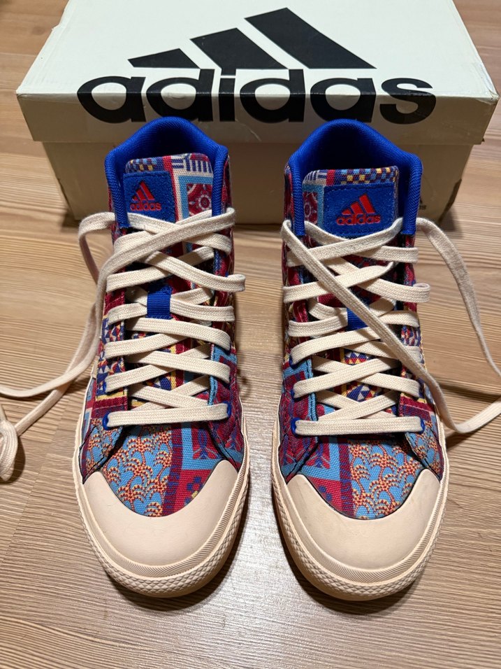 Renkli Adidas Yüksek Topuklu Kadın Spor Ayakkabı - Görsel 5