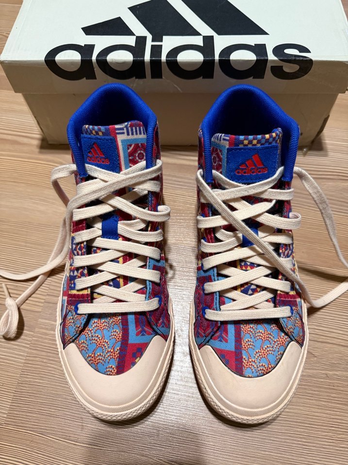 Renkli Adidas Yüksek Topuklu Kadın Spor Ayakkabı - Görsel 3