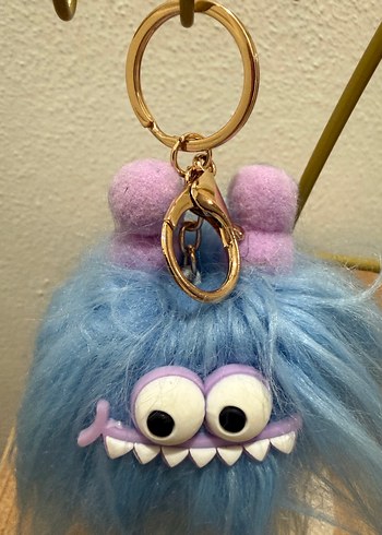 Bohem Mavi Püsküllü Anahtarlık - Görsel 3