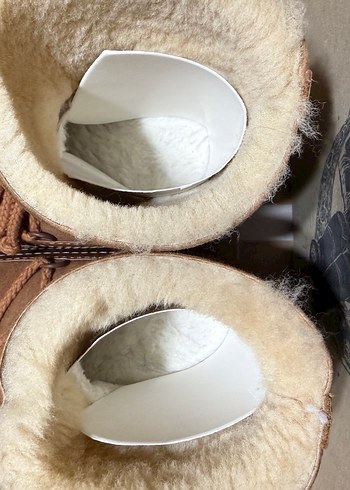 Kahverengi Süet Kürklü Kadın Dolgu Topuk Bot Cool Moon - Görsel 6