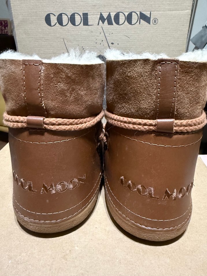 Kahverengi Süet Kürklü Kadın Dolgu Topuk Bot Cool Moon - Görsel 3