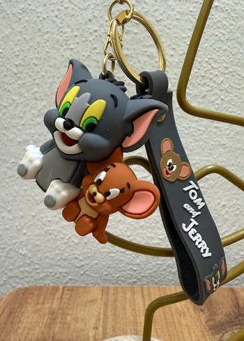 Renkli Tom ve Jerry Zincirli Anahtarlık - Görsel 2