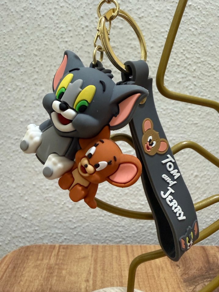 Renkli Tom ve Jerry Zincirli Anahtarlık - Görsel 2