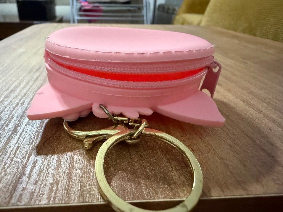 Fermuarlı Pembe Kedi Anahtarlık - Görsel 4