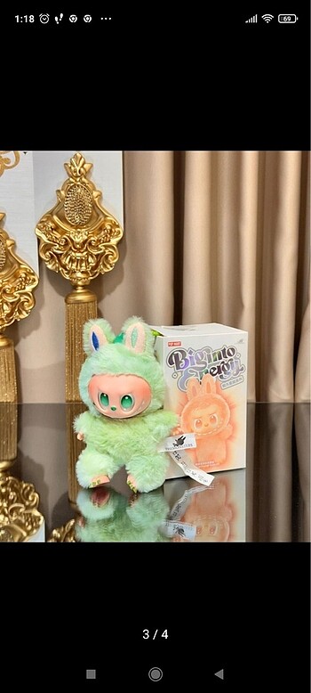 diğer Beden YENİ LABUBA PELUŞ ANAHTARLIK