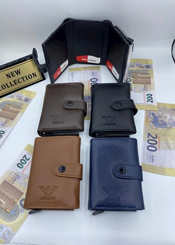 Siyah Baskılı Erkek Cüzdanları - Trendy İş Stili - Görsel 20