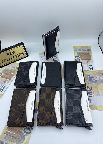 Siyah Baskılı Erkek Cüzdanları - Trendy İş Stili - Görsel 18