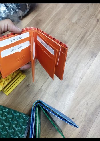 Çok Renkli erkek goyard cüzdan - Görsel 5