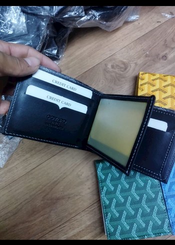 Çok Renkli erkek goyard cüzdan - Görsel 7
