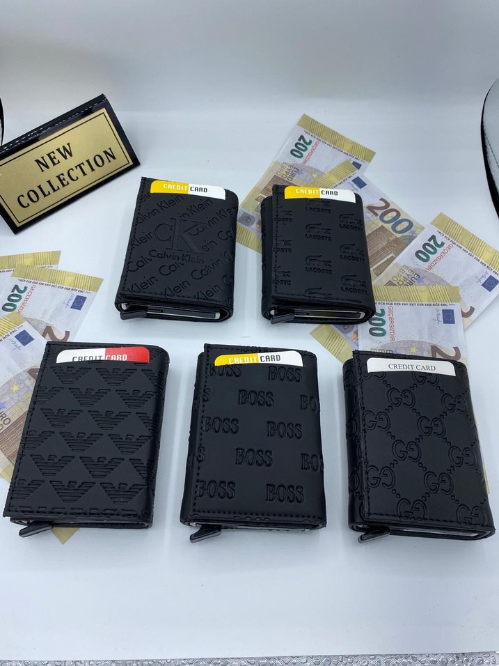 Siyah Baskılı Erkek Cüzdanları - Marka Seçenekleri - Görsel 4