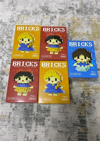 153 Parça Kutu Lego Karakter Seti Siyah - Görsel 5