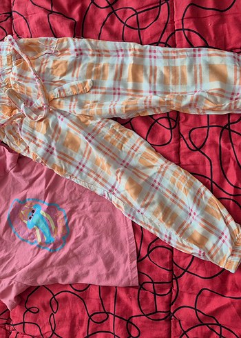 Rahat Pilili Pastel Renkli Midi Kumaş Pantolon