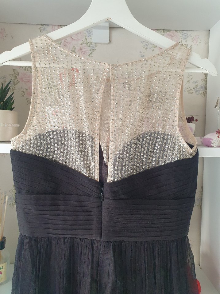 Siyah Uzun  Abiye Elbise - Görsel 3