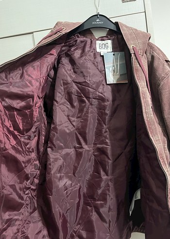 Urban Outfitters Ekose bordo kapüşonlu vintage unisex bdg jean ceket y2k