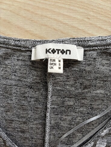 Koton Koton Kadın Gri Bluz 38/M beden
