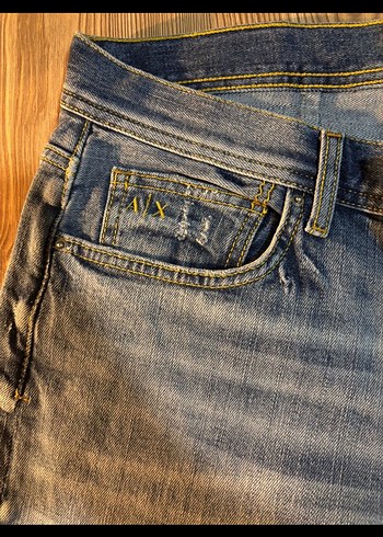 32 Beden mavi Renk Erkek Denim Regular Fit Kot Pantolon Armani