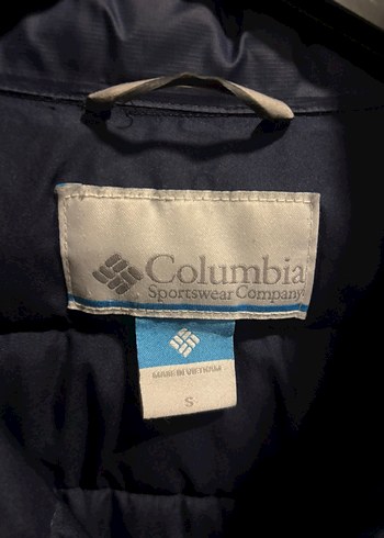 s Beden Columbia Erkek Mavi Fermuarlı Mont