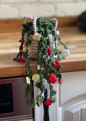 Örgü Saksı Süsü - Görsel 4