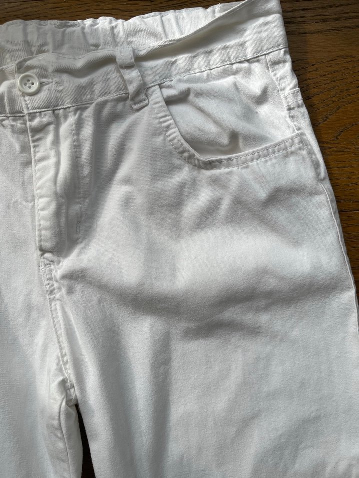 Beyaz Çocuk Pantolonu - Görsel 4