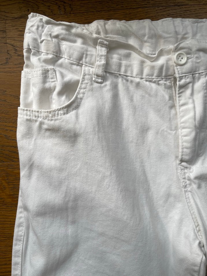 Beyaz Çocuk Pantolonu - Görsel 5