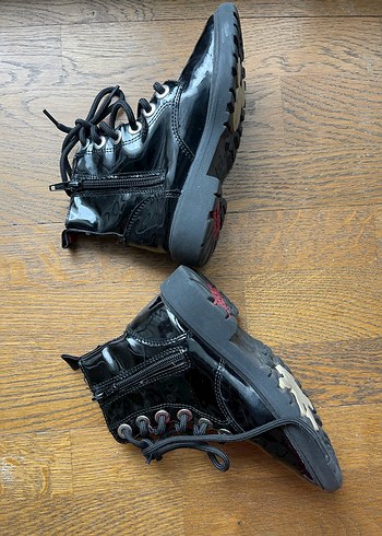 ZARA Kız Çocuk Siyah Goth Botlar - Görsel 3