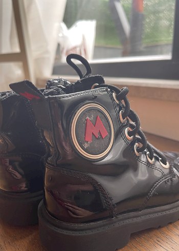 ZARA Kız Çocuk Siyah Goth Botlar - Görsel 4