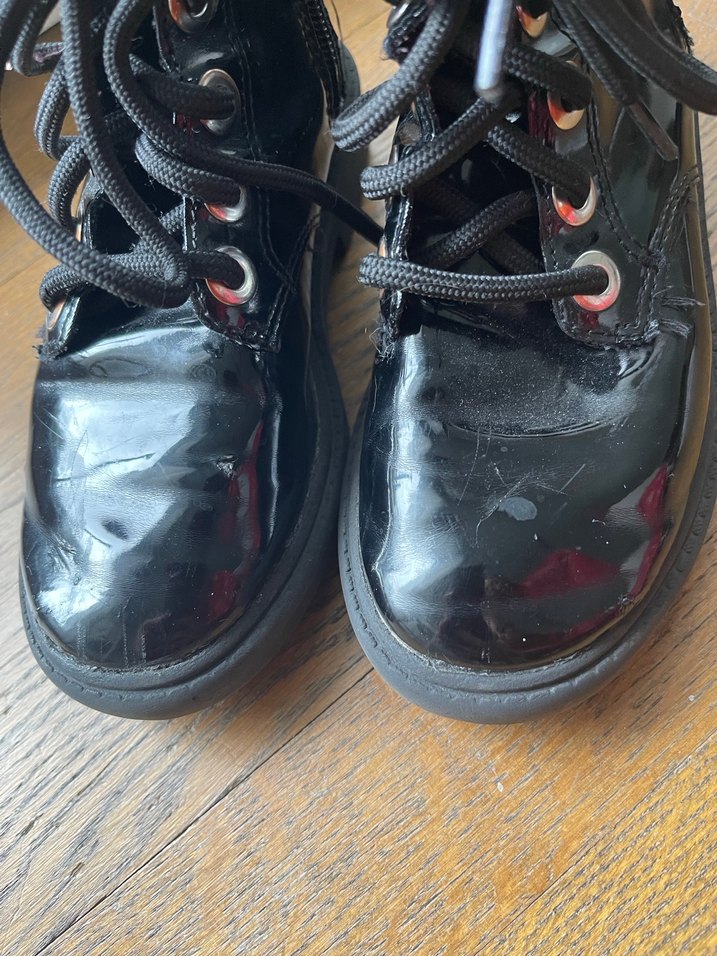 ZARA Kız Çocuk Siyah Goth Botlar - Görsel 5