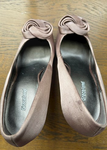 Bej Kadın Saten Yüksek Topuklu Stiletto - Görsel 5