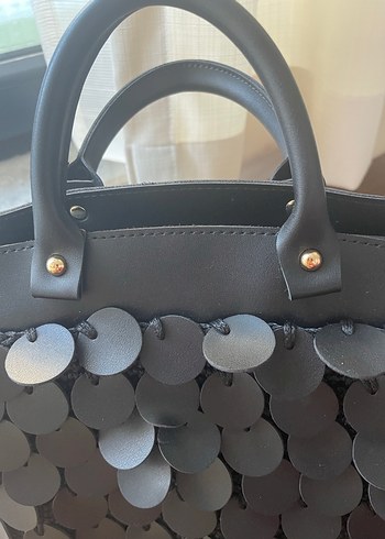 Pullu Örgü Şık Kol Çantası - Görsel 5