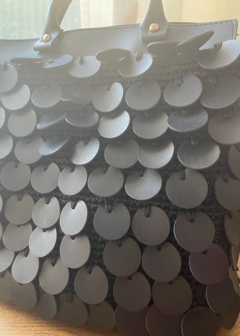 Pullu Örgü Şık Kol Çantası - Görsel 2