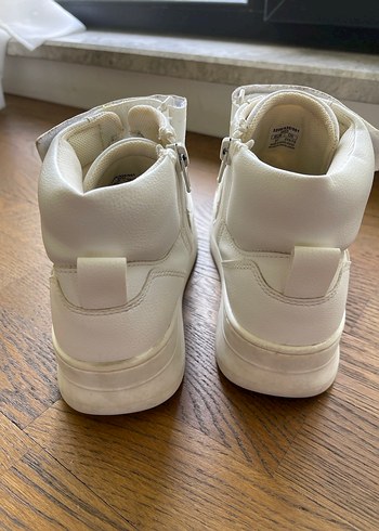 Beyaz Kadın/Çocuk Zara Dolgu Topuklu Sneakers - Görsel 4