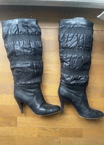 Kadın Siyah Prada Model Çizme - Görsel 2