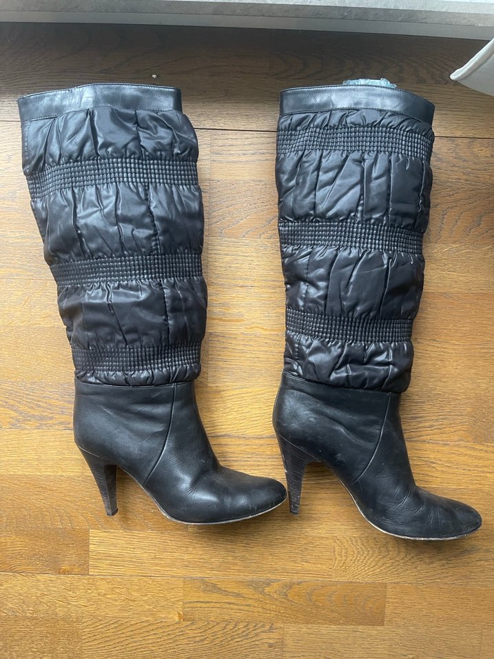 Kadın Siyah Prada Model Çizme - Görsel 2