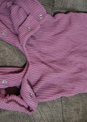 Mor Örgü Bebek Kız Tulumu - Görsel 2