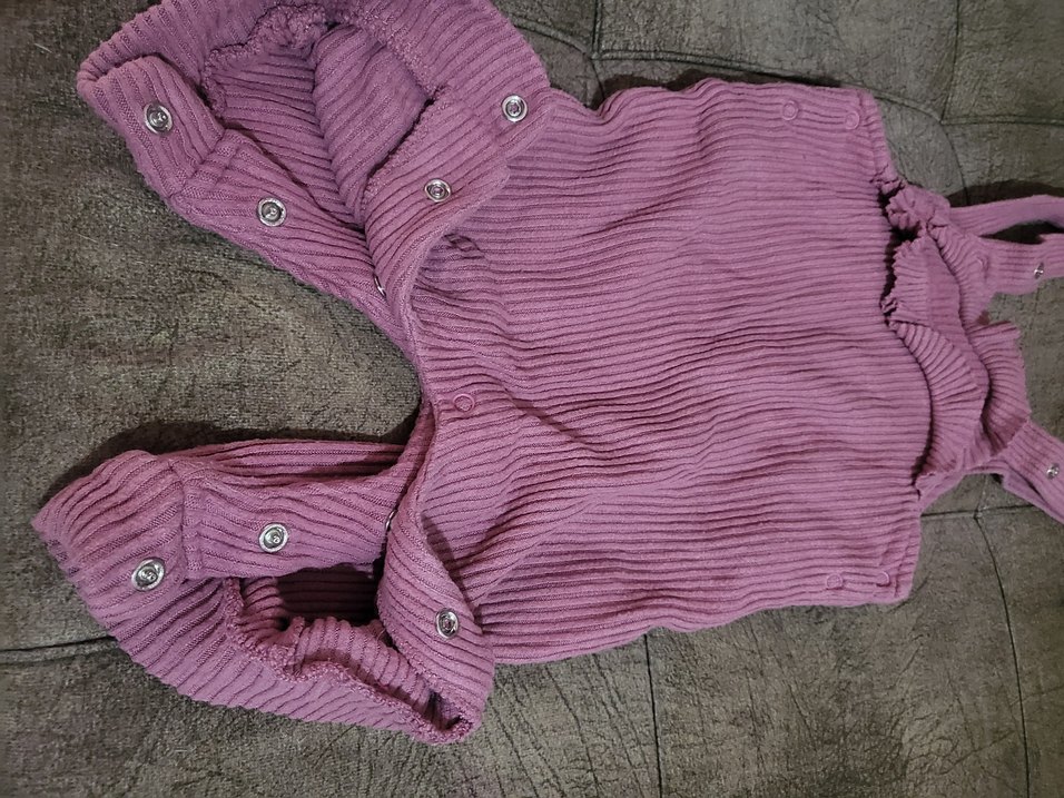 Mor Örgü Bebek Kız Tulumu - Görsel 2