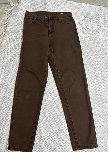 Kahverengi Kadın Denim Pantolon