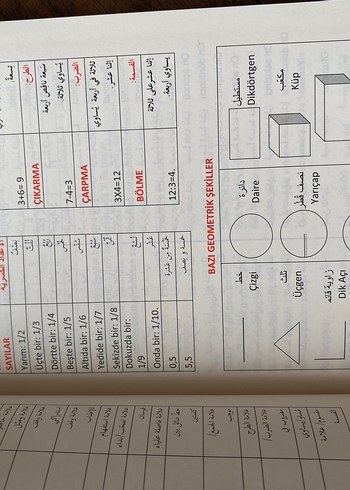 Beden Renk Temel Arapça-Türkçe Sözlük