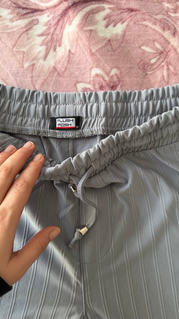 Gri Pilili Kadın Kumaş Pantolon - Görsel 5