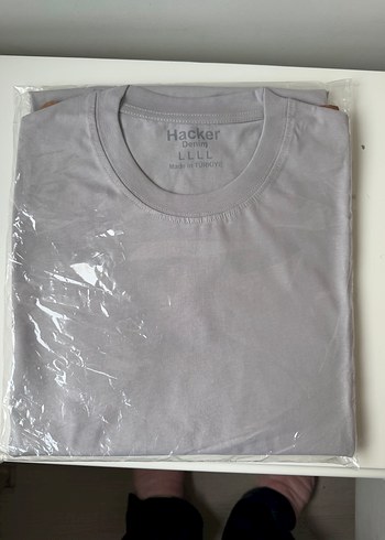 Gri Erkek Kısa Kollu Basic Tişört - Görsel 2