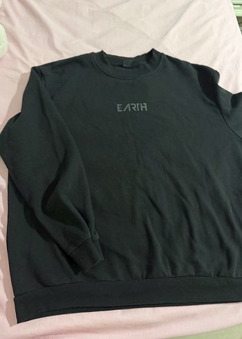 Siyah erkek Sweatshirt Oversize Kesim 3xl beden - Görsel 2