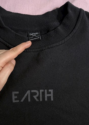 Siyah erkek Sweatshirt Oversize Kesim 3xl beden - Görsel 4