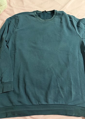 Erkek Koyu mavi Basic Sweatshirt - Görsel 2